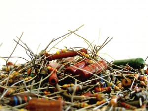 A Mountain of Resistors, taken from near distance. Image: Mattia Luigi Nappi